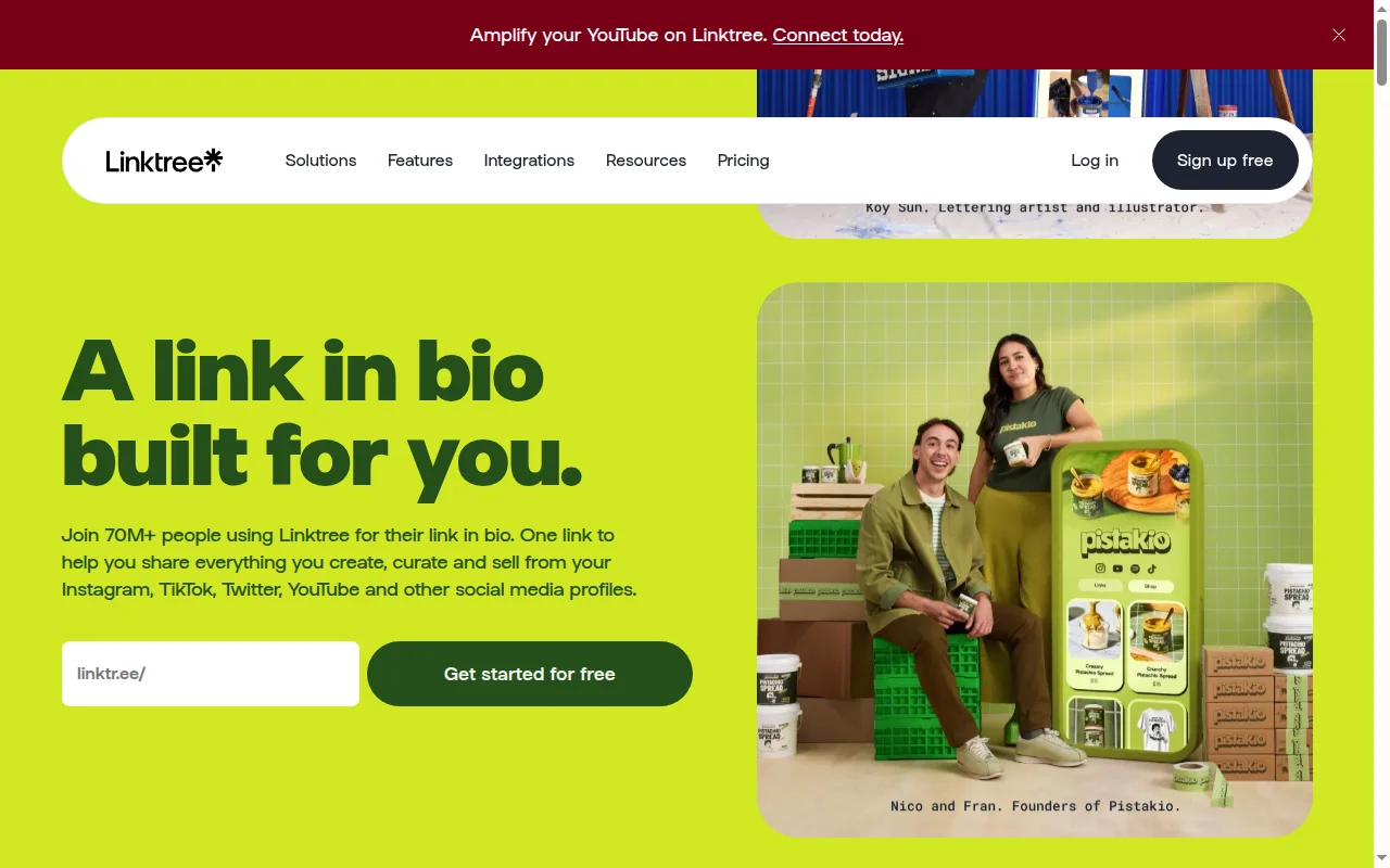 Linktree Landing Page